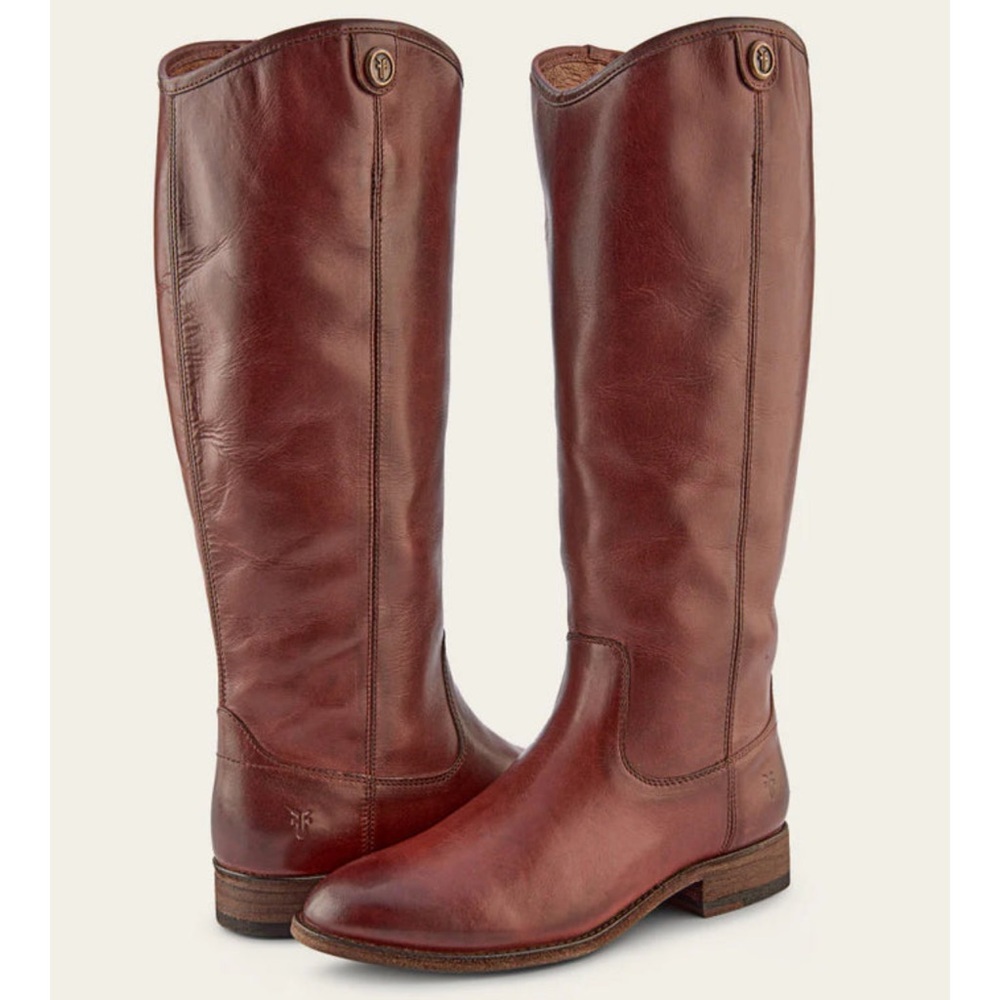 Frye Melissa tall boots Leather Knee-High Riding Boots in Brown size 9 NWOB